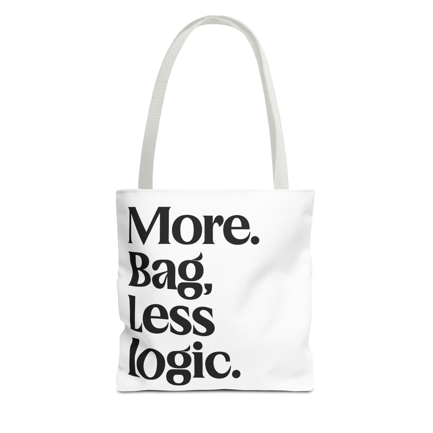 Pack it all tote bag with bold text joke for introverts wanting a funny gift