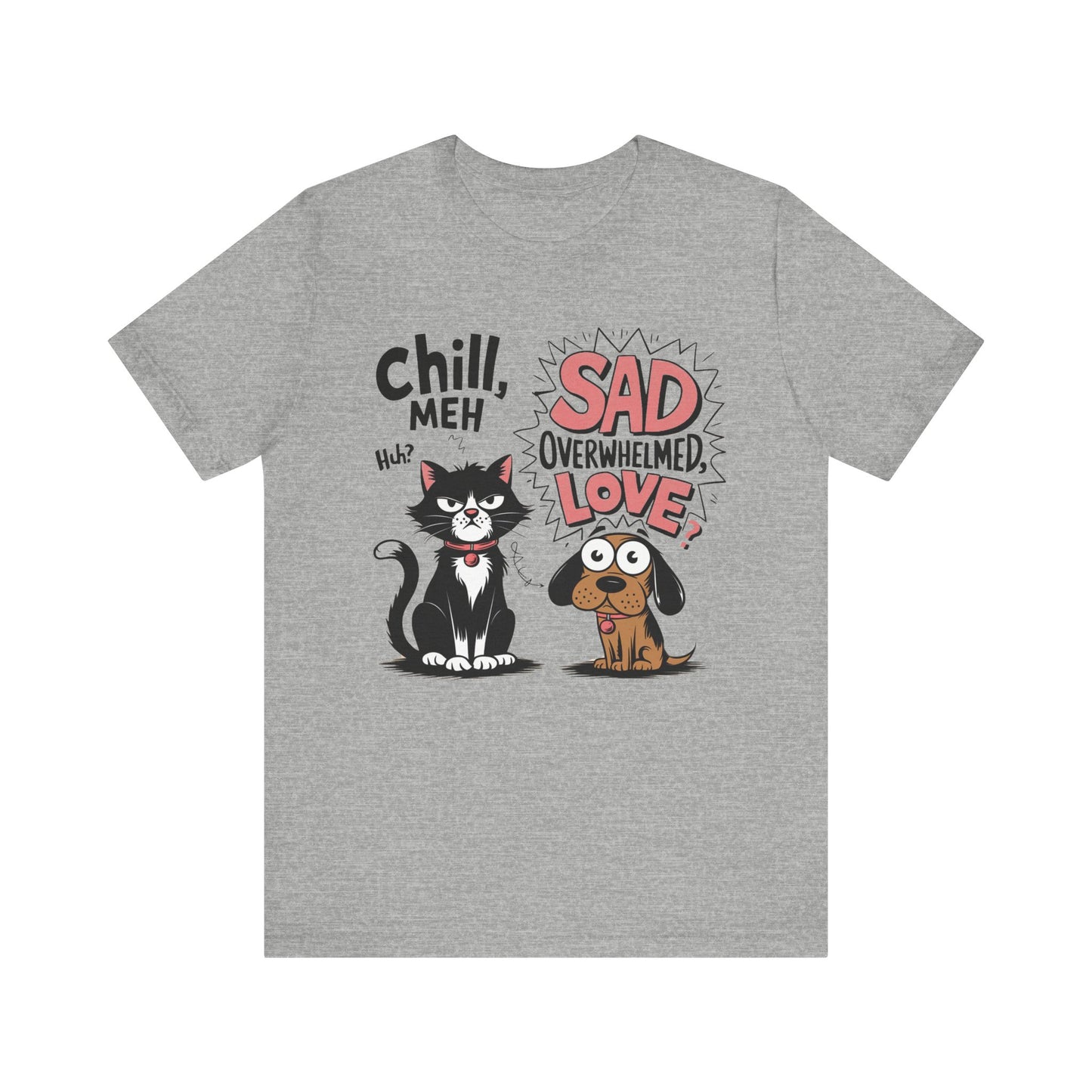Emotional Intelligence Cat & Dog Tee - Text Tease