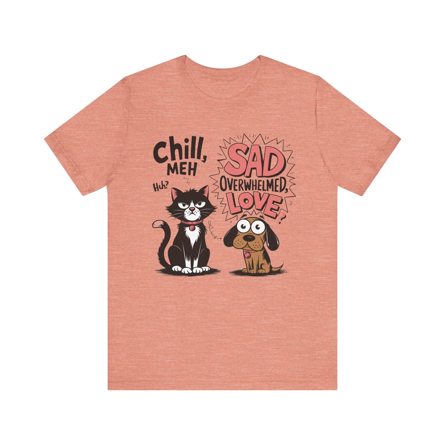 Emotional Intelligence Cat & Dog Tee - Text Tease