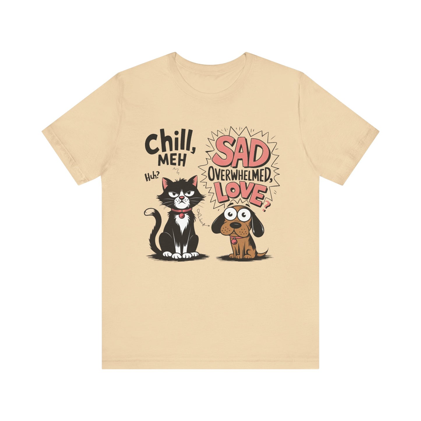 Emotional Intelligence Cat & Dog Tee - Text Tease