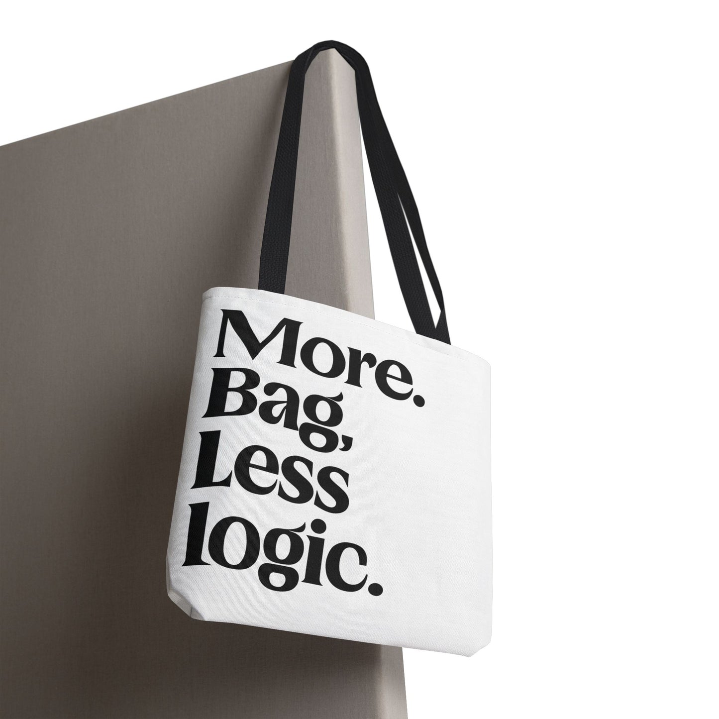 Pack it all tote bag with bold text joke for introverts wanting a funny gift