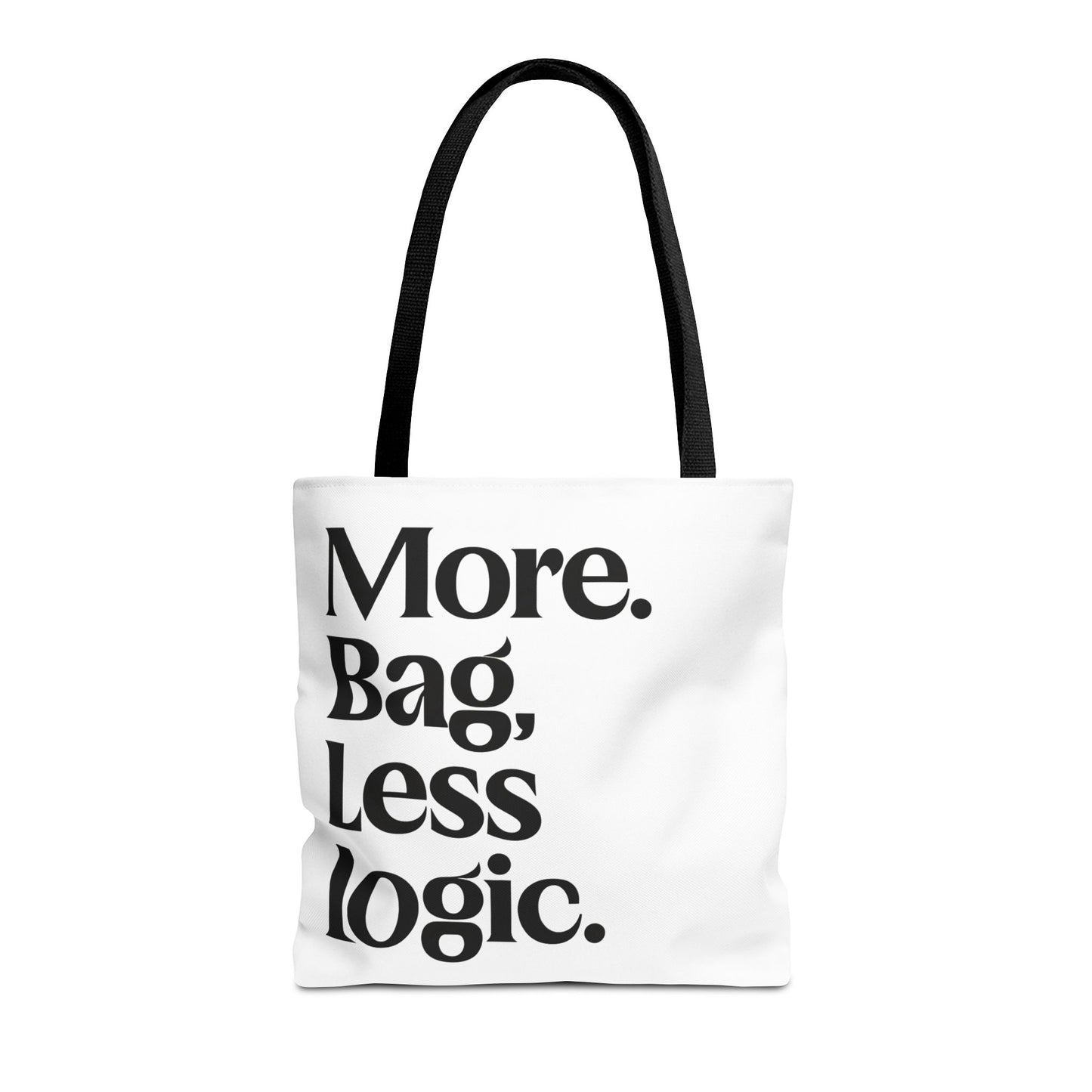 Pack it all tote bag with bold text joke for introverts wanting a funny gift