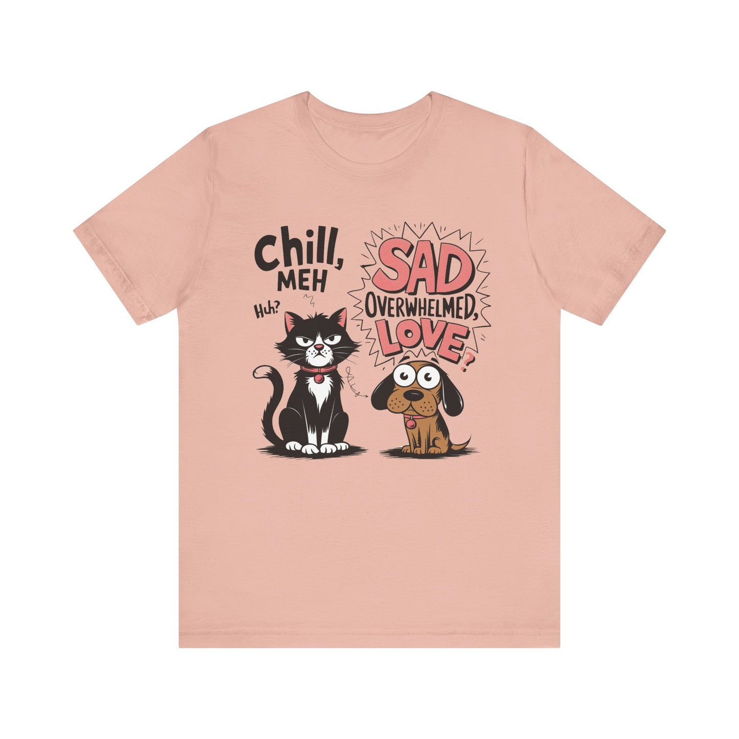 Emotional Intelligence Cat & Dog Tee - Text Tease