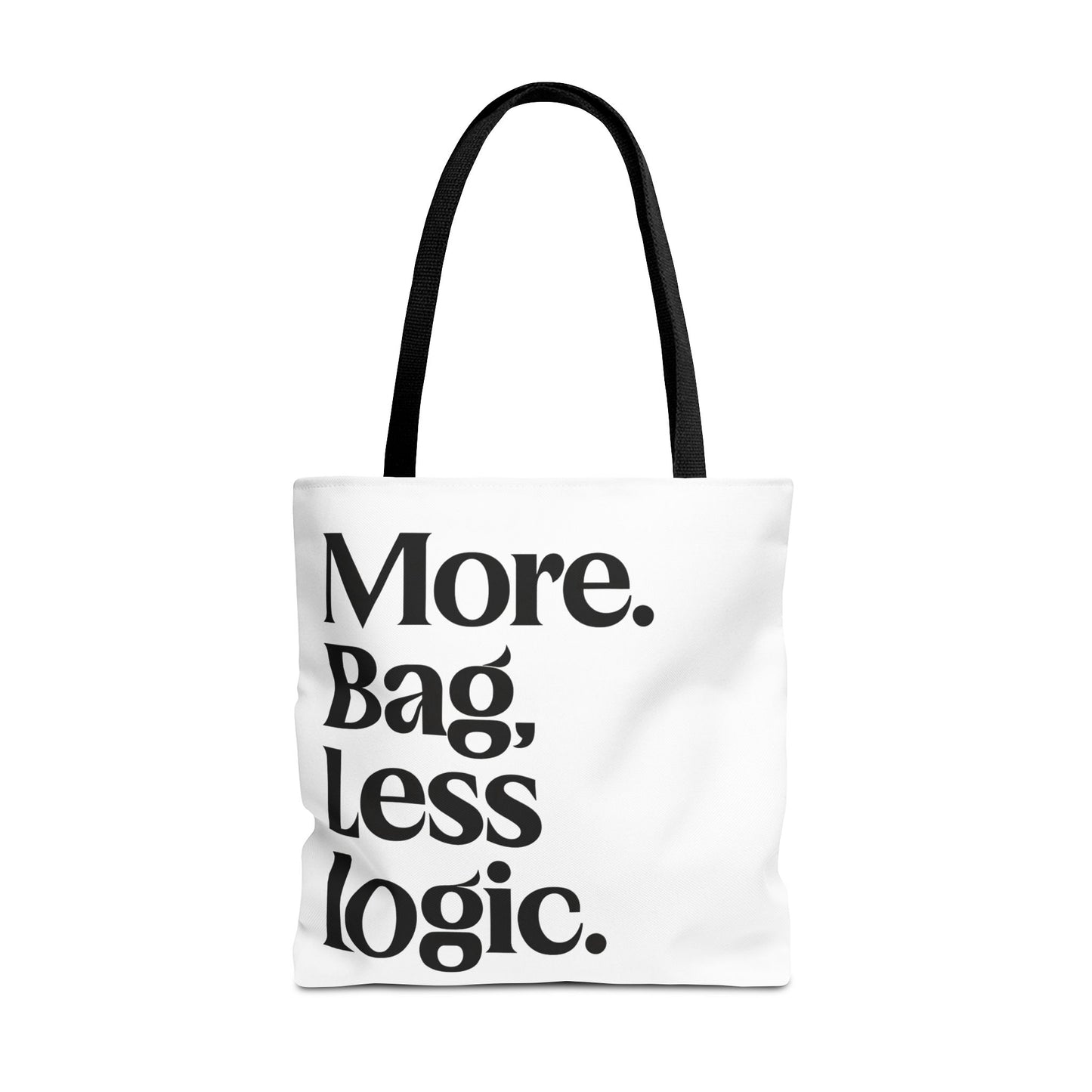 Pack it all tote bag with bold text joke for introverts wanting a funny gift