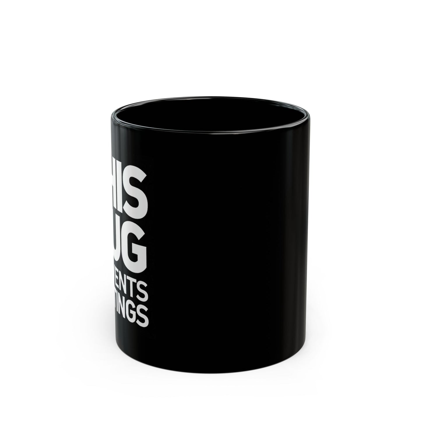 Introvert desk mug with do not disturb humor for avoiding unnecessary meetings