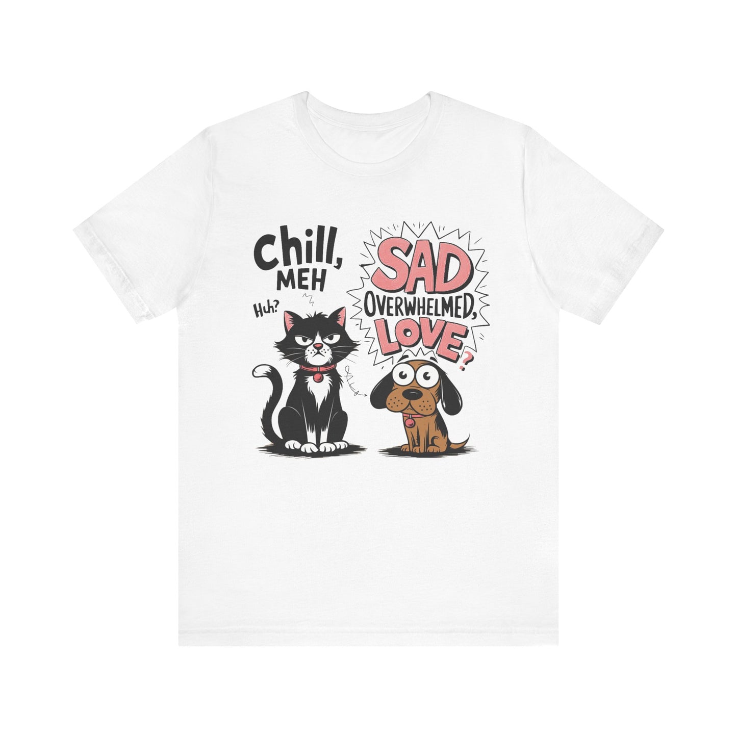 Emotional Intelligence Cat & Dog Tee - Text Tease