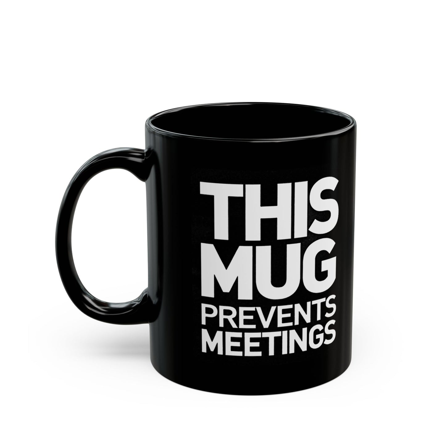 Introvert desk mug with do not disturb humor for avoiding unnecessary meetings