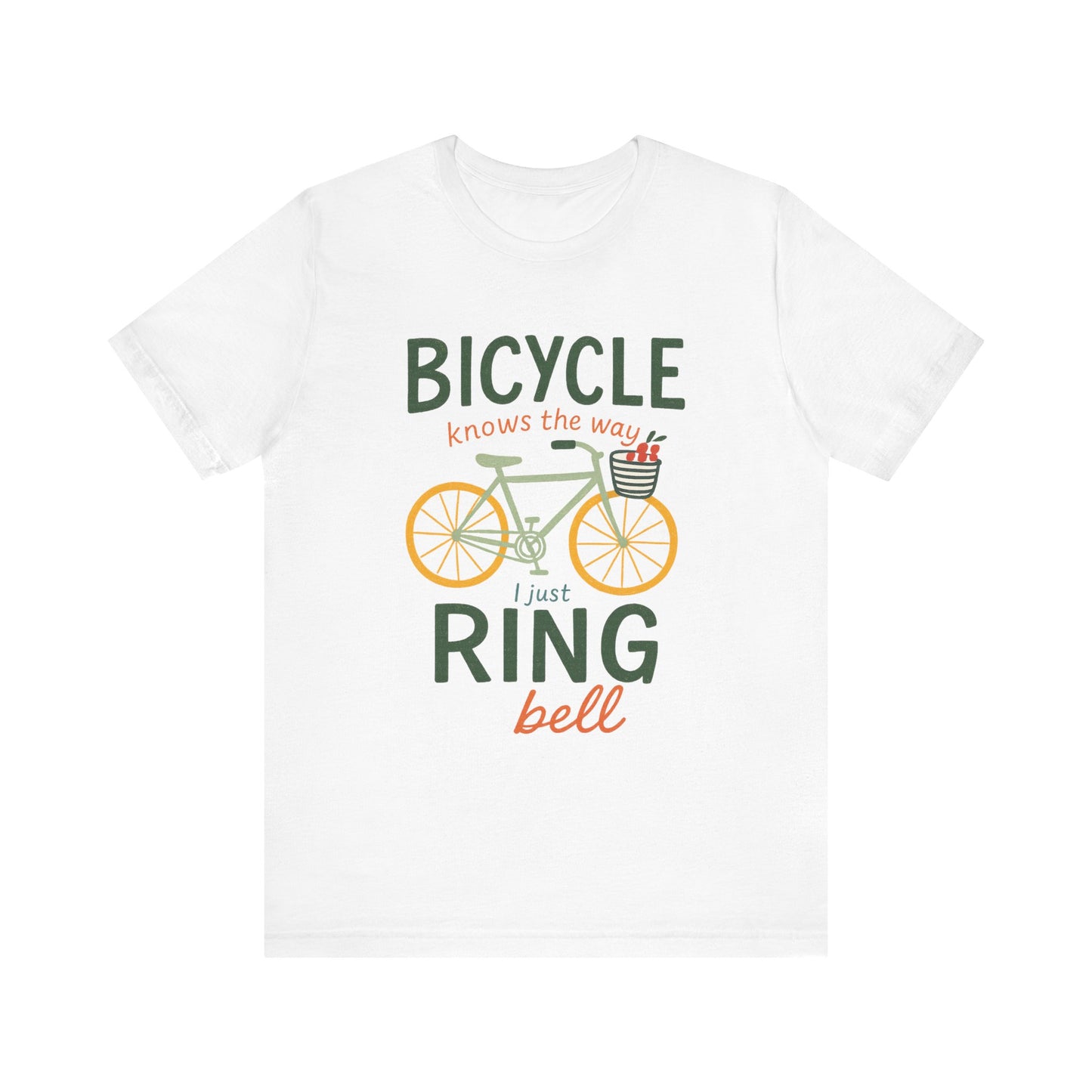 White Funny Cycling Shirt with witty humor design for introverts