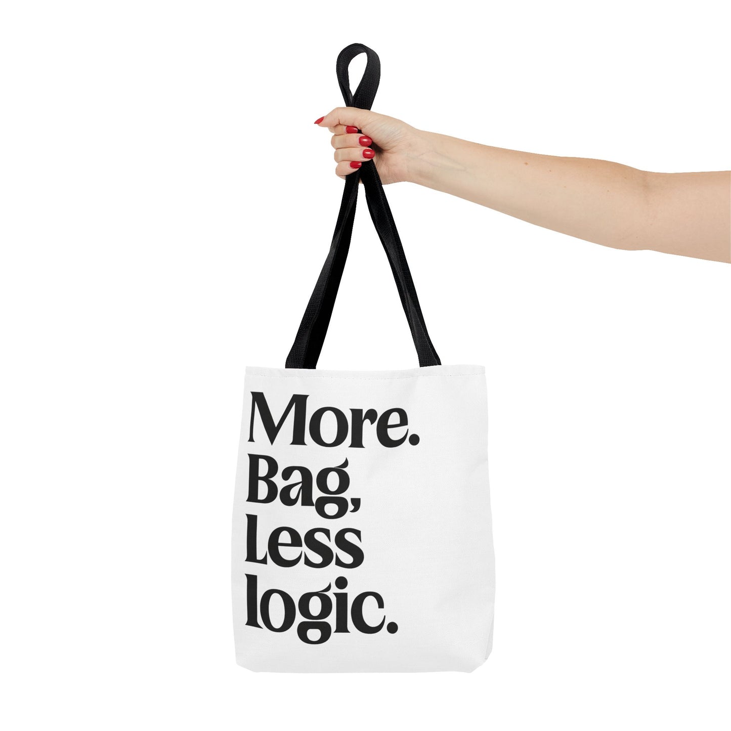 Pack it all tote bag with bold text joke for introverts wanting a funny gift