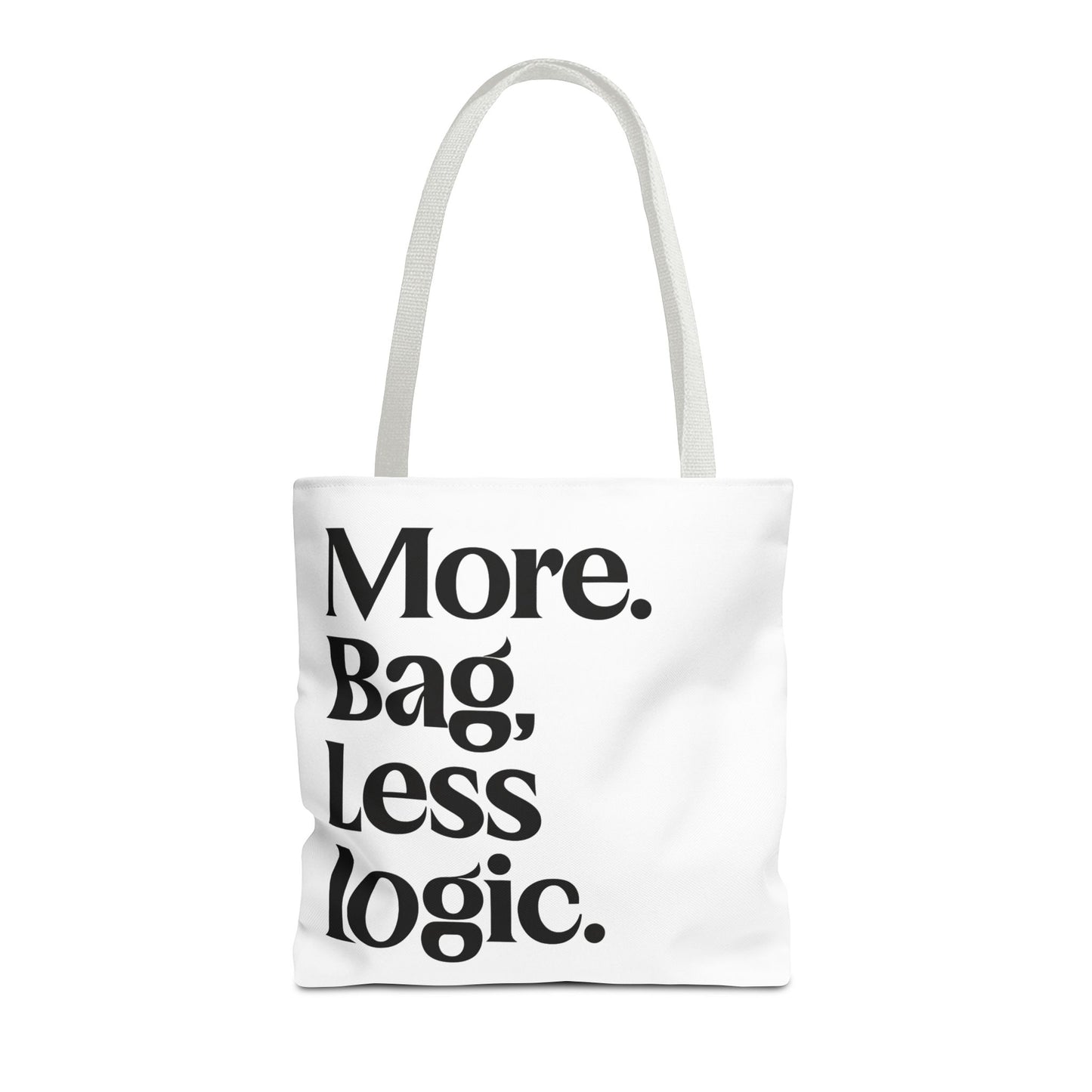 Pack it all tote bag with bold text joke for introverts wanting a funny gift