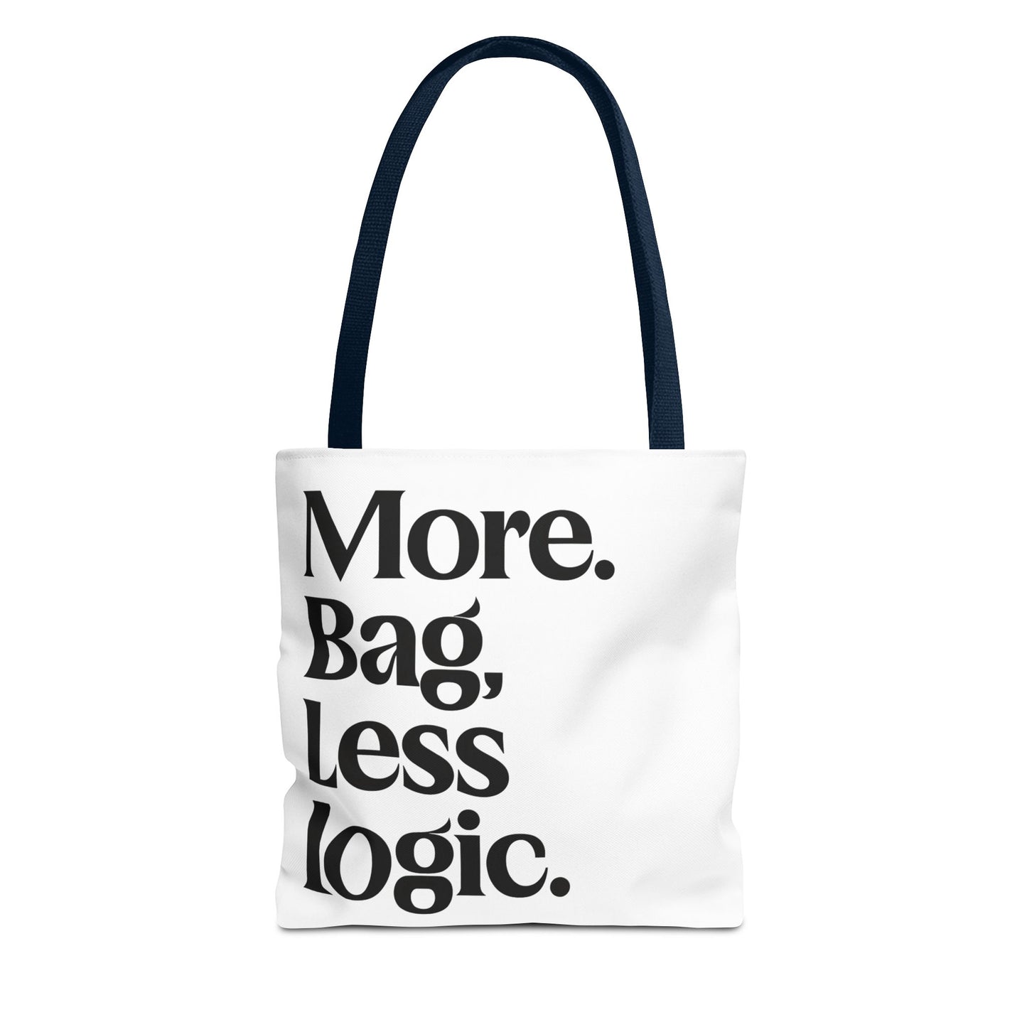 Pack it all tote bag with bold text joke for introverts wanting a funny gift