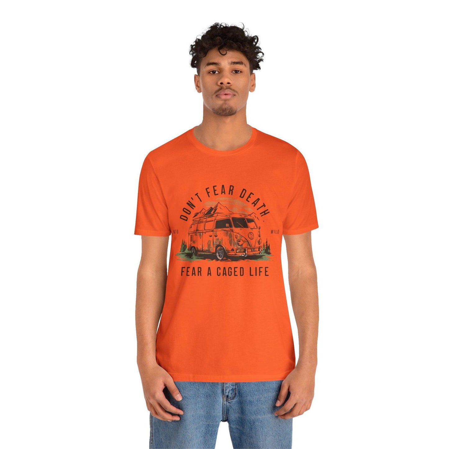 Adventure Time Shirt - "Don’t Fear Death" Outdoor Hiking Tee - Text Tease