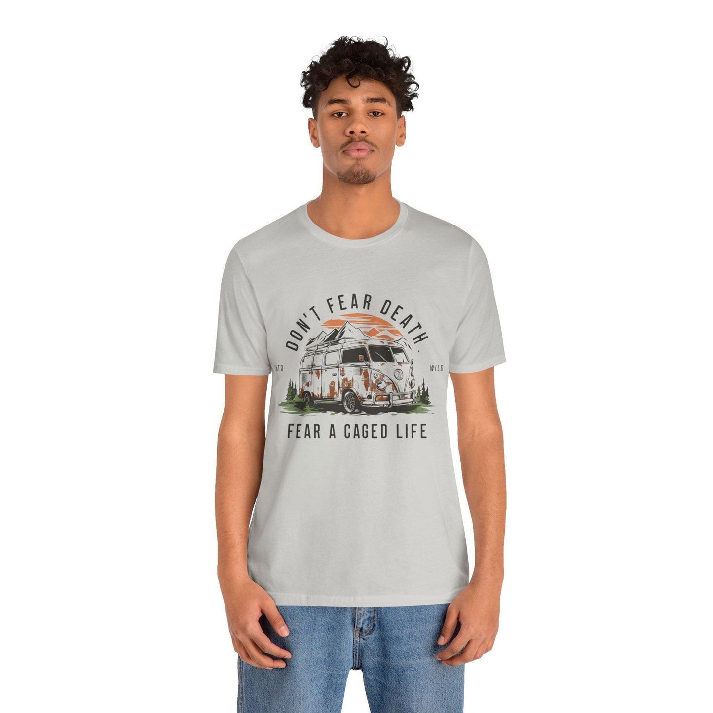 Adventure Time Shirt - "Don’t Fear Death" Outdoor Hiking Tee - Text Tease