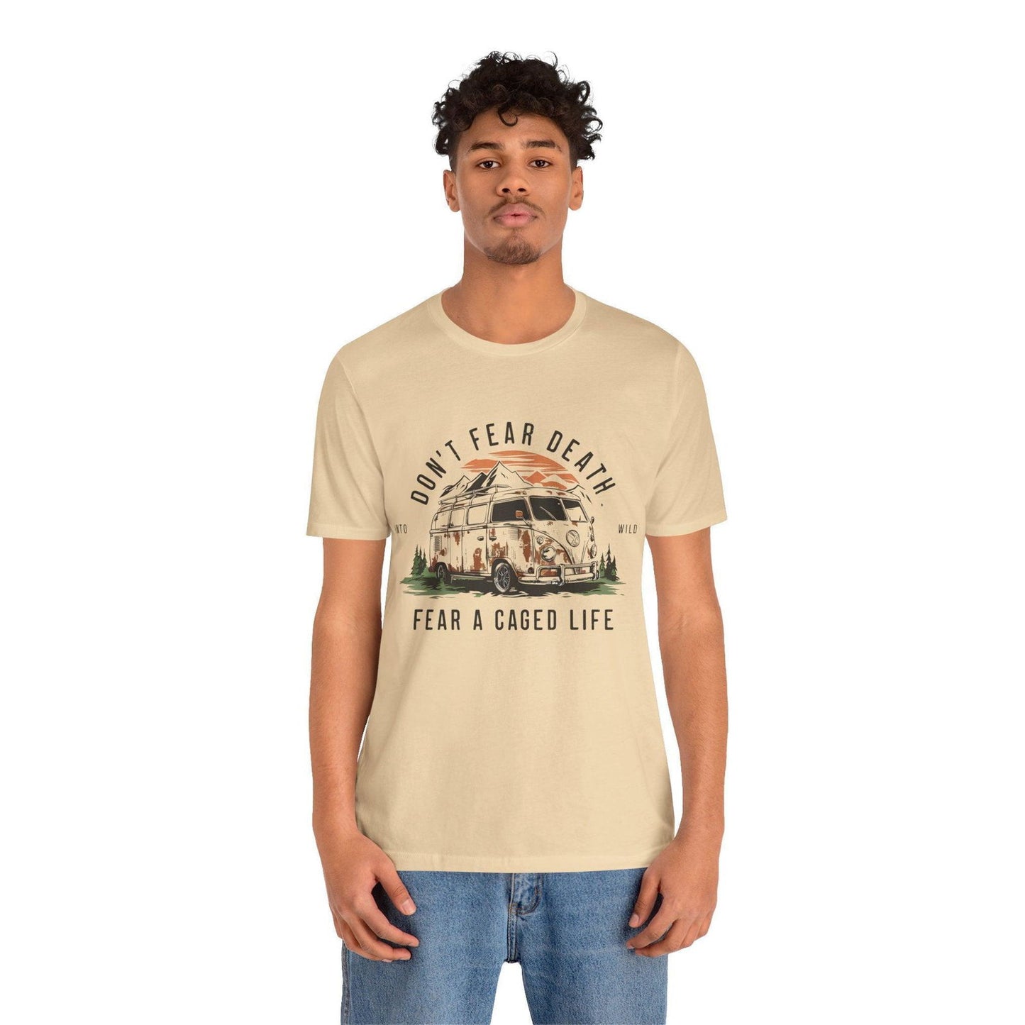 Adventure Time Shirt - "Don’t Fear Death" Outdoor Hiking Tee - Text Tease