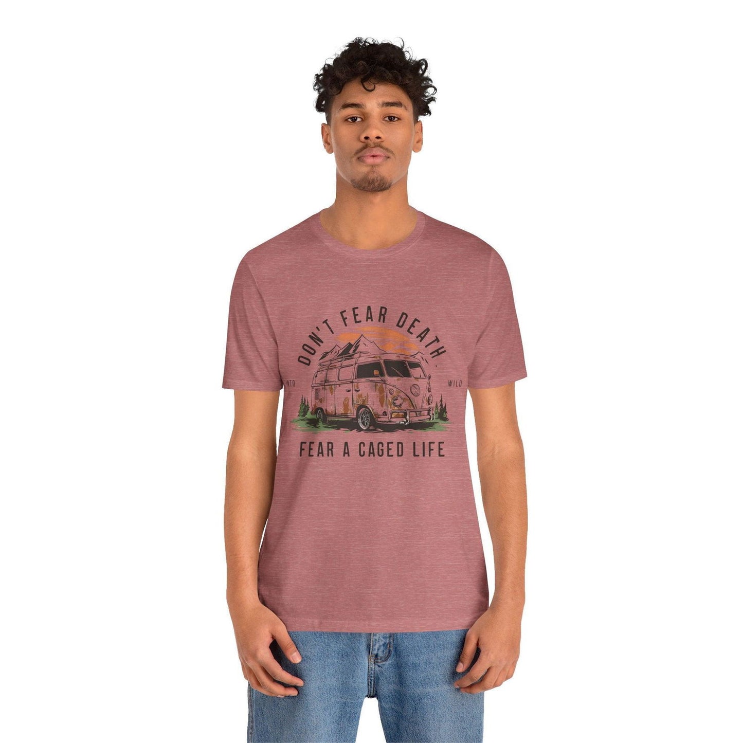Adventure Time Shirt - "Don’t Fear Death" Outdoor Hiking Tee - Text Tease