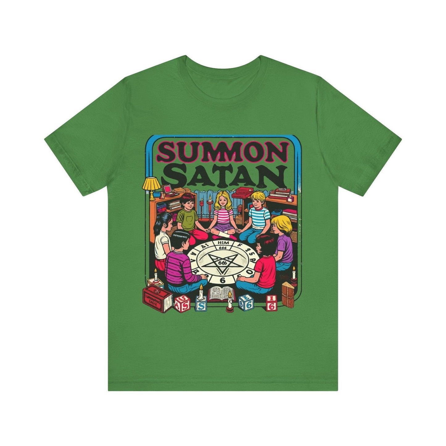 Dark Humor Shirt - "Summon Satan" Funny T Shirt - Text Tease