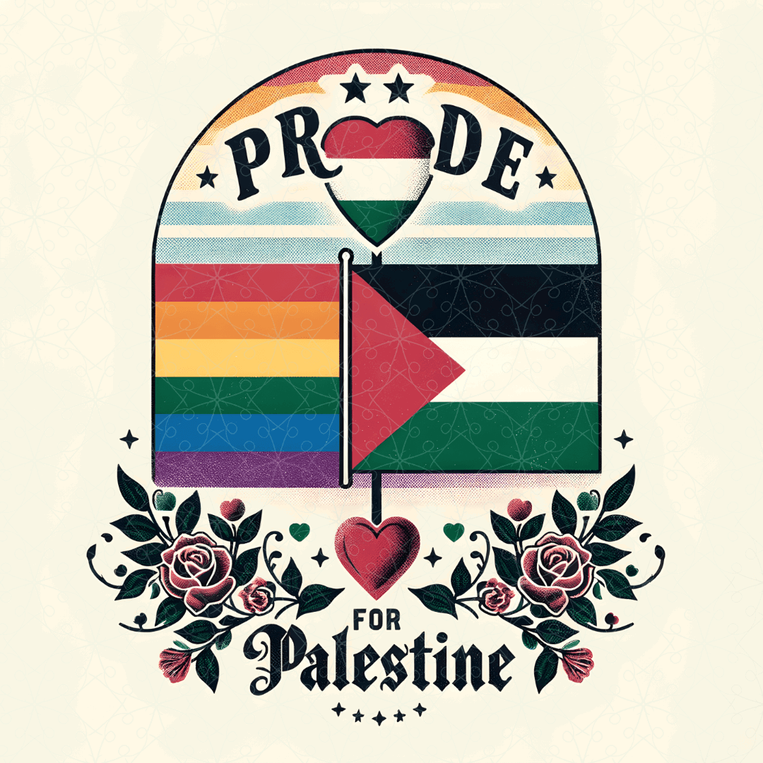 Free Palestine LGBTQ Pride Shirt - Stand for Equality - Text Tease