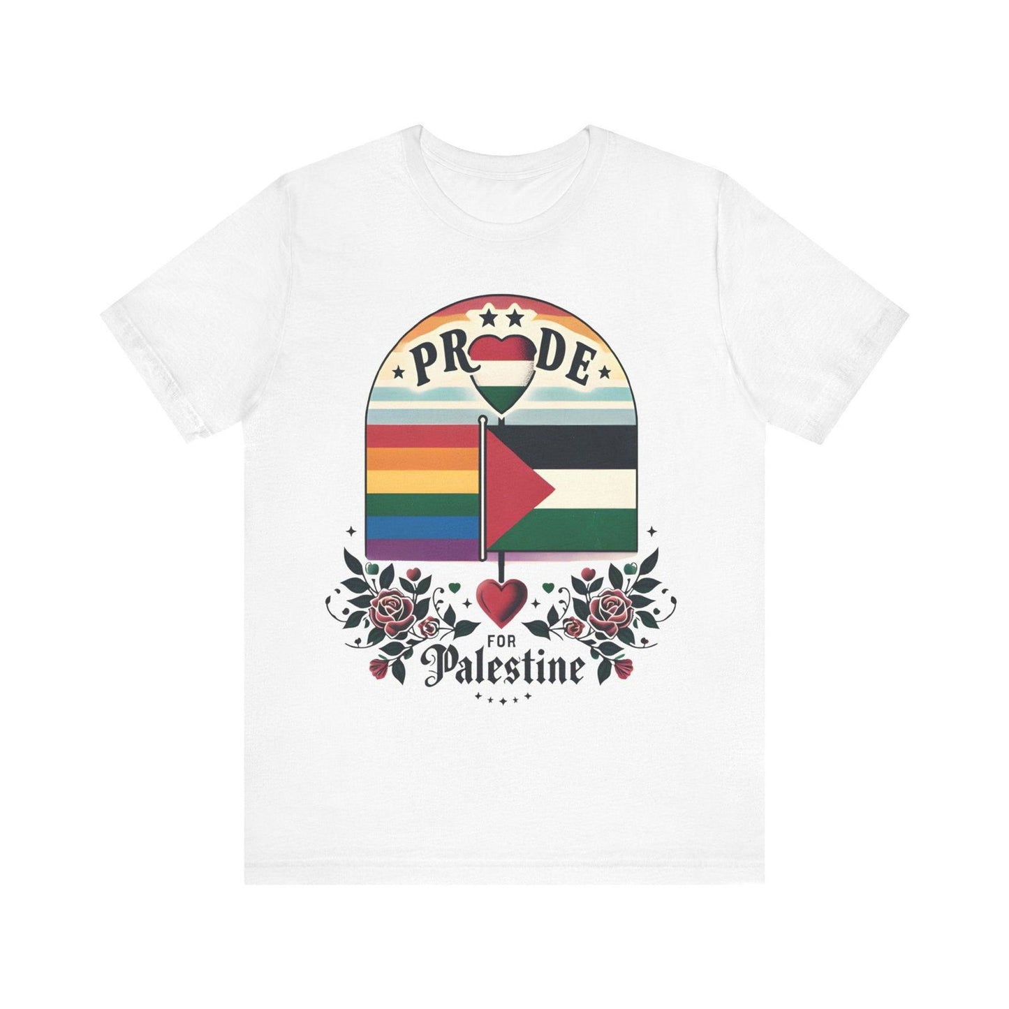 Free Palestine LGBTQ Pride Shirt - Stand for Equality - Text Tease