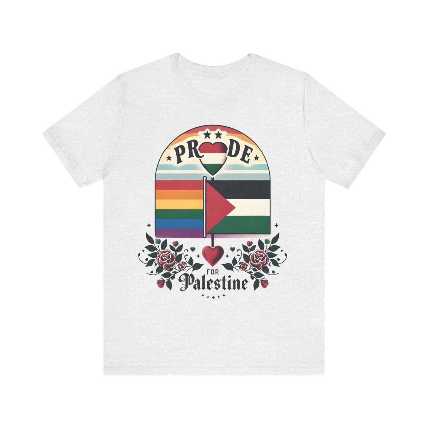 Free Palestine LGBTQ Pride Shirt - Stand for Equality - Text Tease