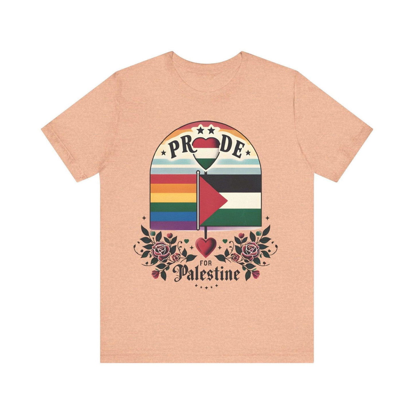 Free Palestine LGBTQ Pride Shirt - Stand for Equality - Text Tease