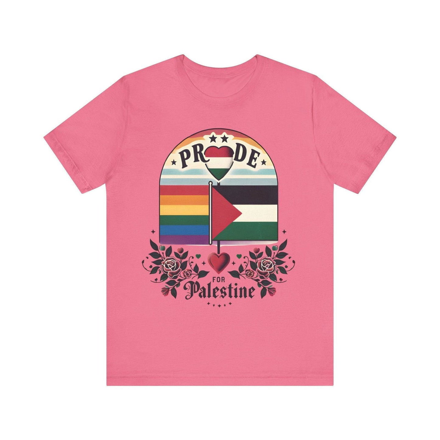 Free Palestine LGBTQ Pride Shirt - Stand for Equality - Text Tease