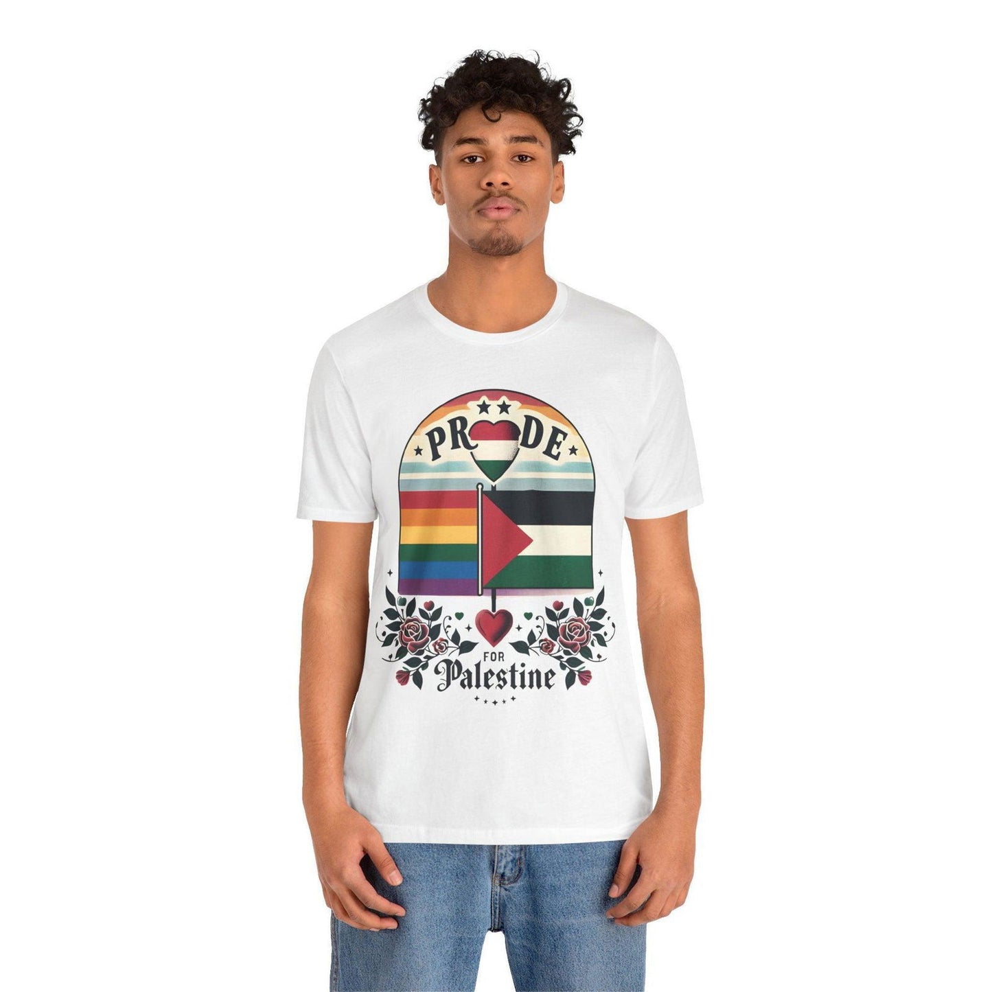 Free Palestine LGBTQ Pride Shirt - Stand for Equality - Text Tease