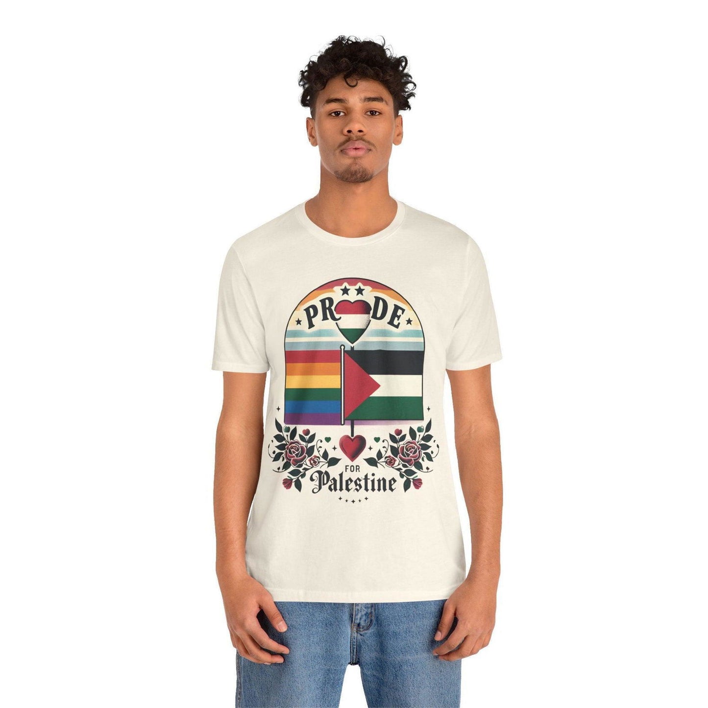 Free Palestine LGBTQ Pride Shirt - Stand for Equality - Text Tease