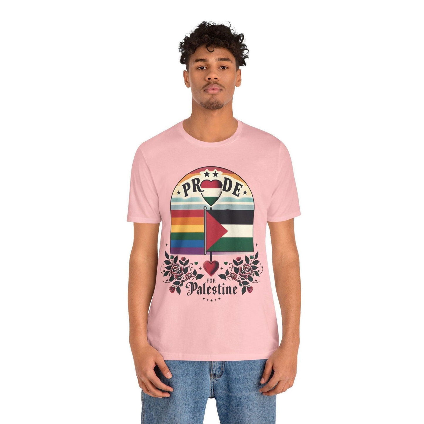 Free Palestine LGBTQ Pride Shirt - Stand for Equality - Text Tease
