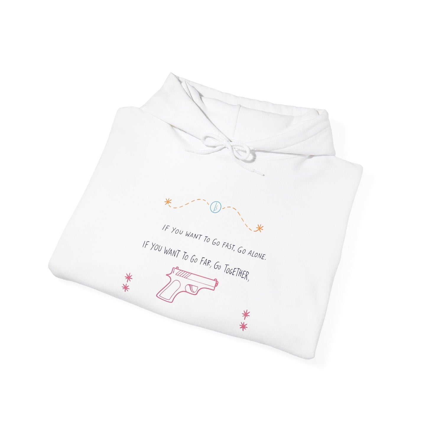 If you want to go fast go alone hoodie with ironic quote for introverts feeling disconnected.
