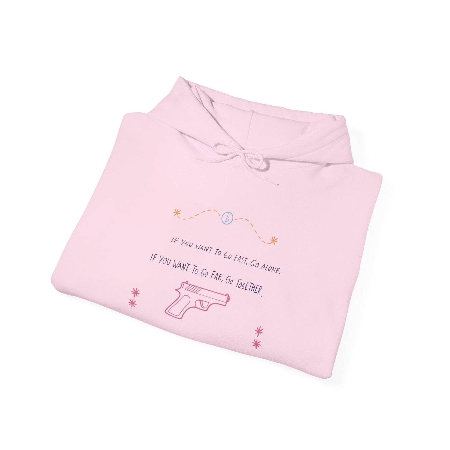 If you want to go fast go alone hoodie with ironic quote for introverts feeling disconnected.