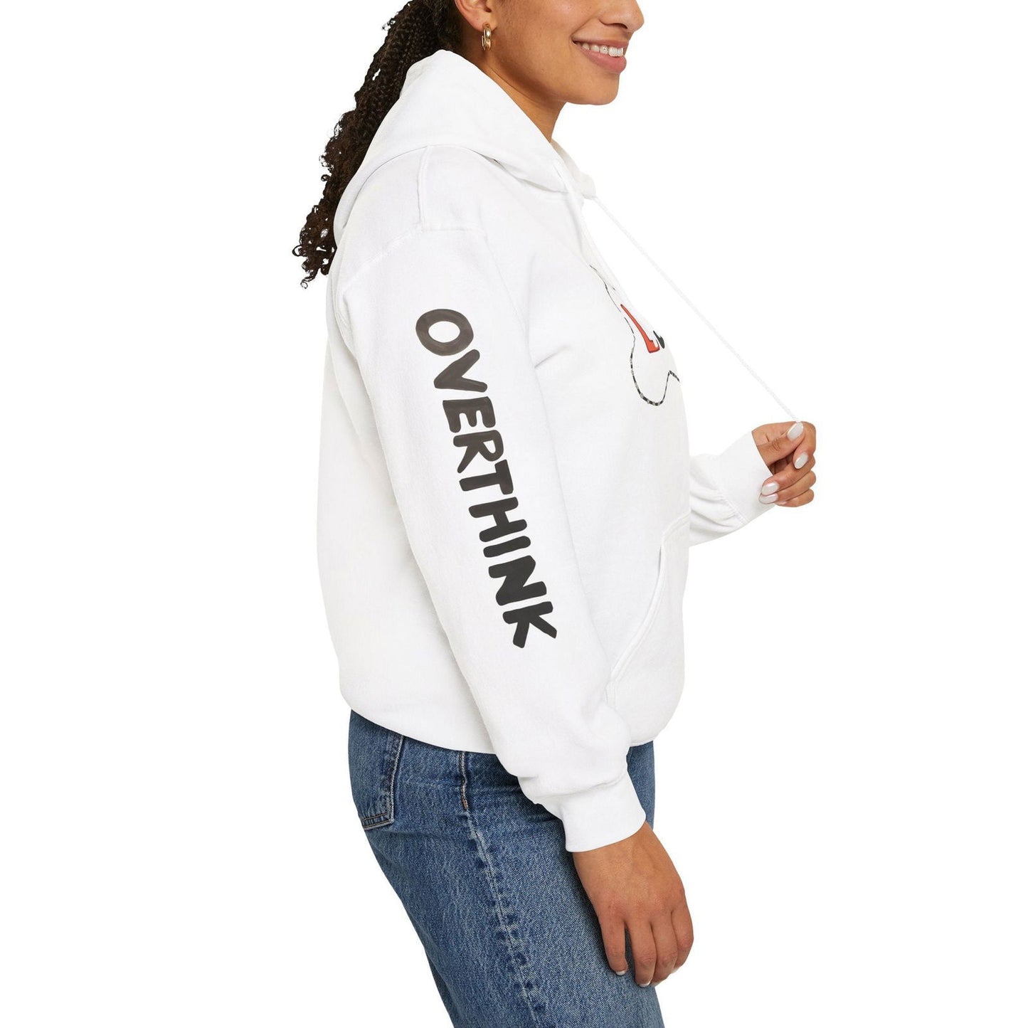 Live. Laugh. Overthink. Hooded Sweatshirt - Text Tease