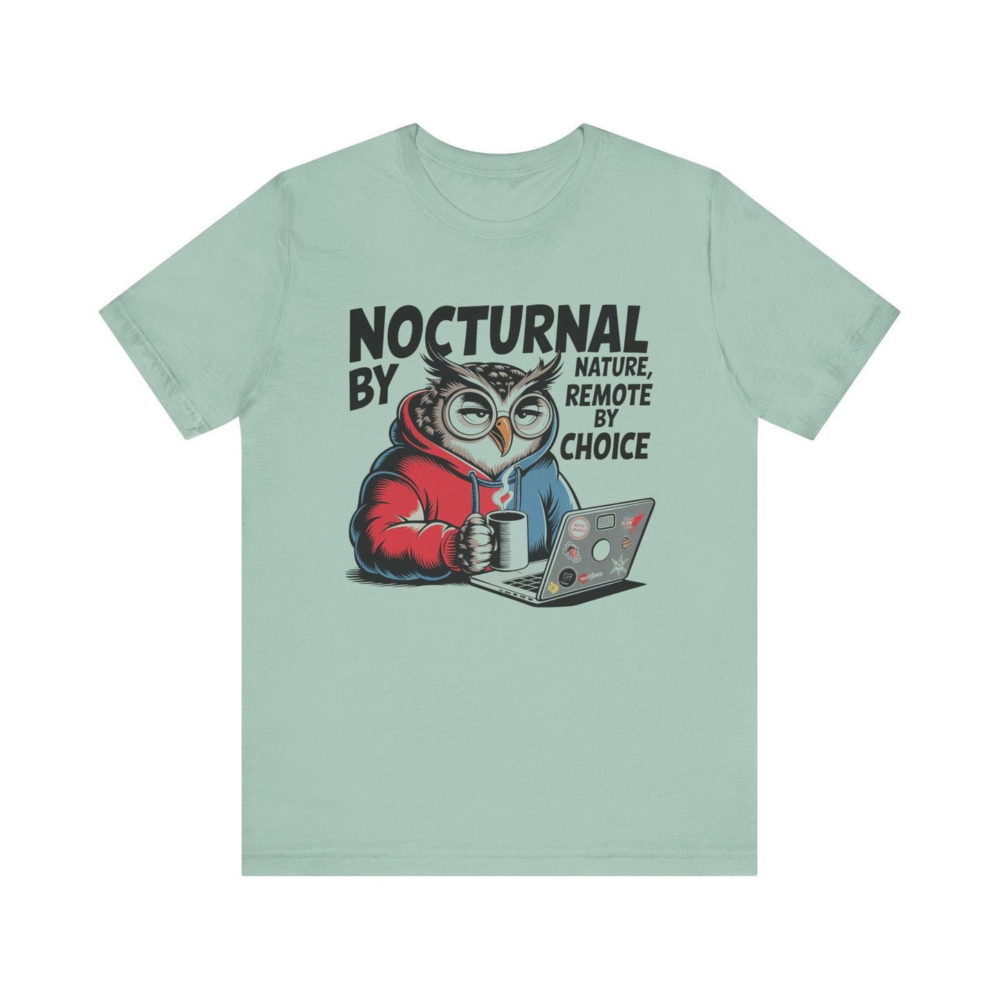Nocturnal Work From Home T-Shirt - Text Tease