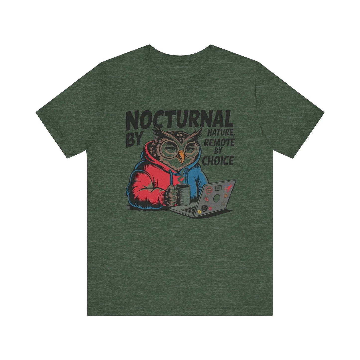 Nocturnal Work From Home T-Shirt - Text Tease