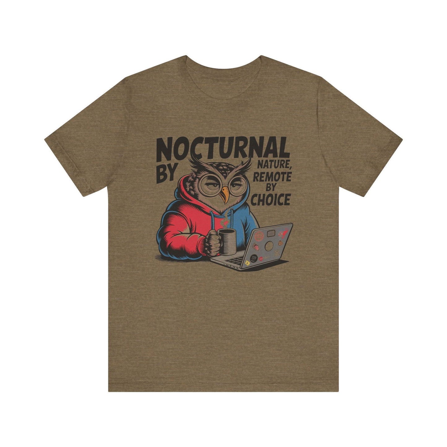 Nocturnal Work From Home T-Shirt - Text Tease
