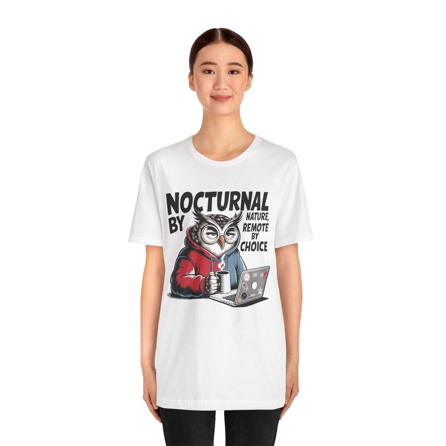 Nocturnal Work From Home T-Shirt - Text Tease