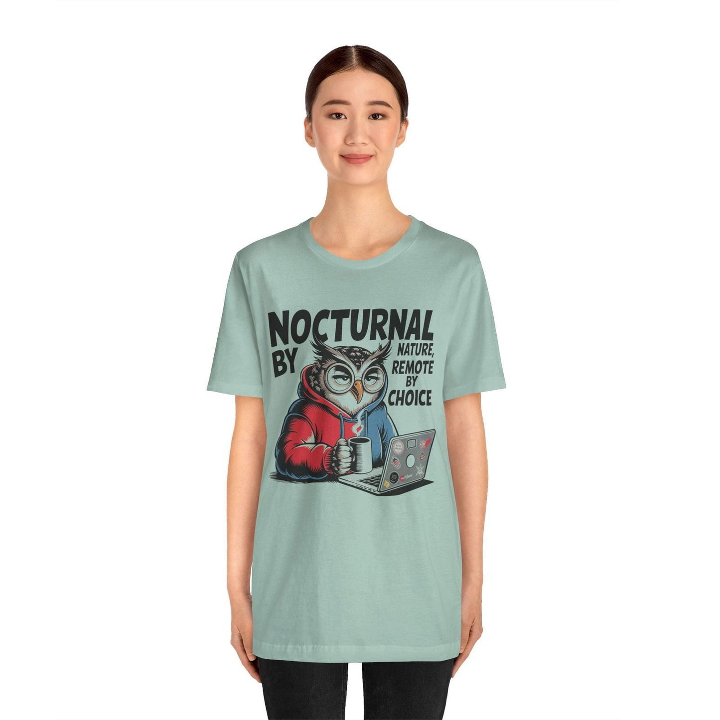 Nocturnal Work From Home T-Shirt - Text Tease