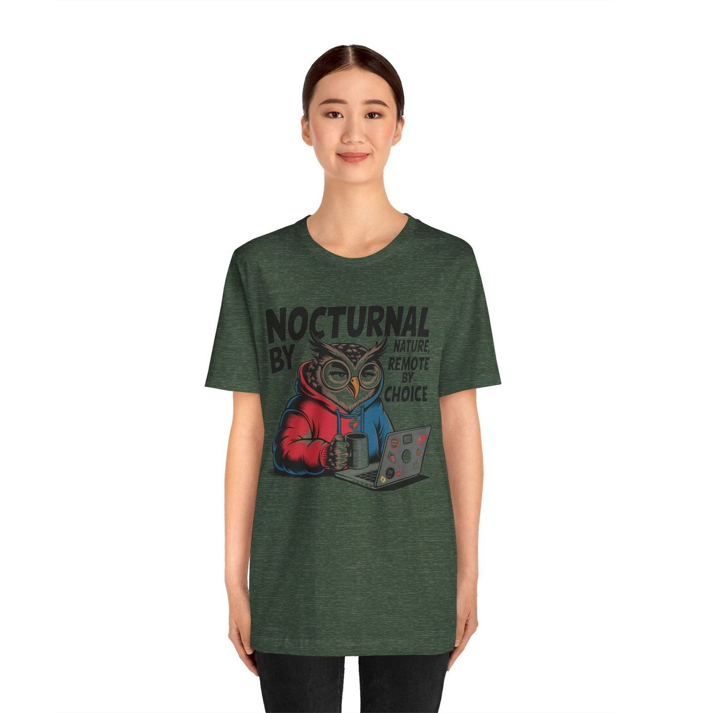 Nocturnal Work From Home T-Shirt - Text Tease