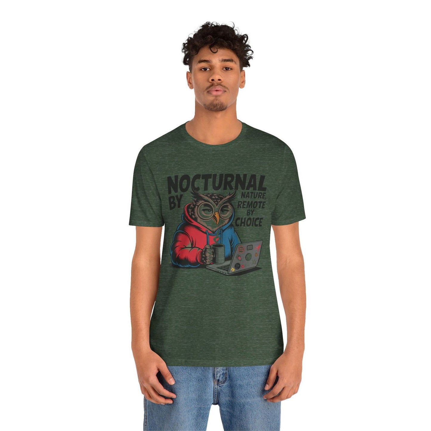 Nocturnal Work From Home T-Shirt - Text Tease