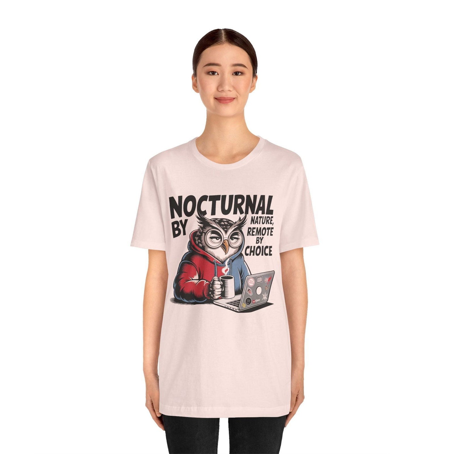 Nocturnal Work From Home T-Shirt - Text Tease