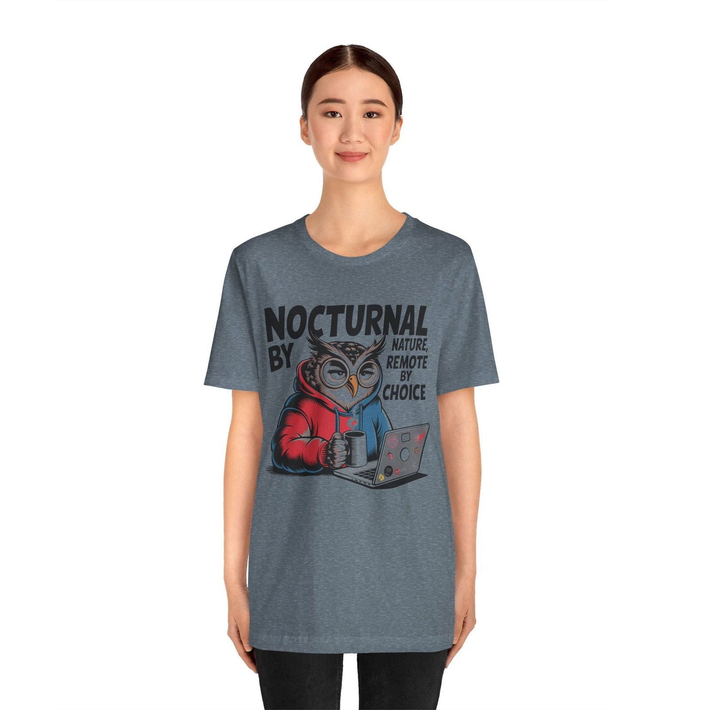 Nocturnal Work From Home T-Shirt - Text Tease