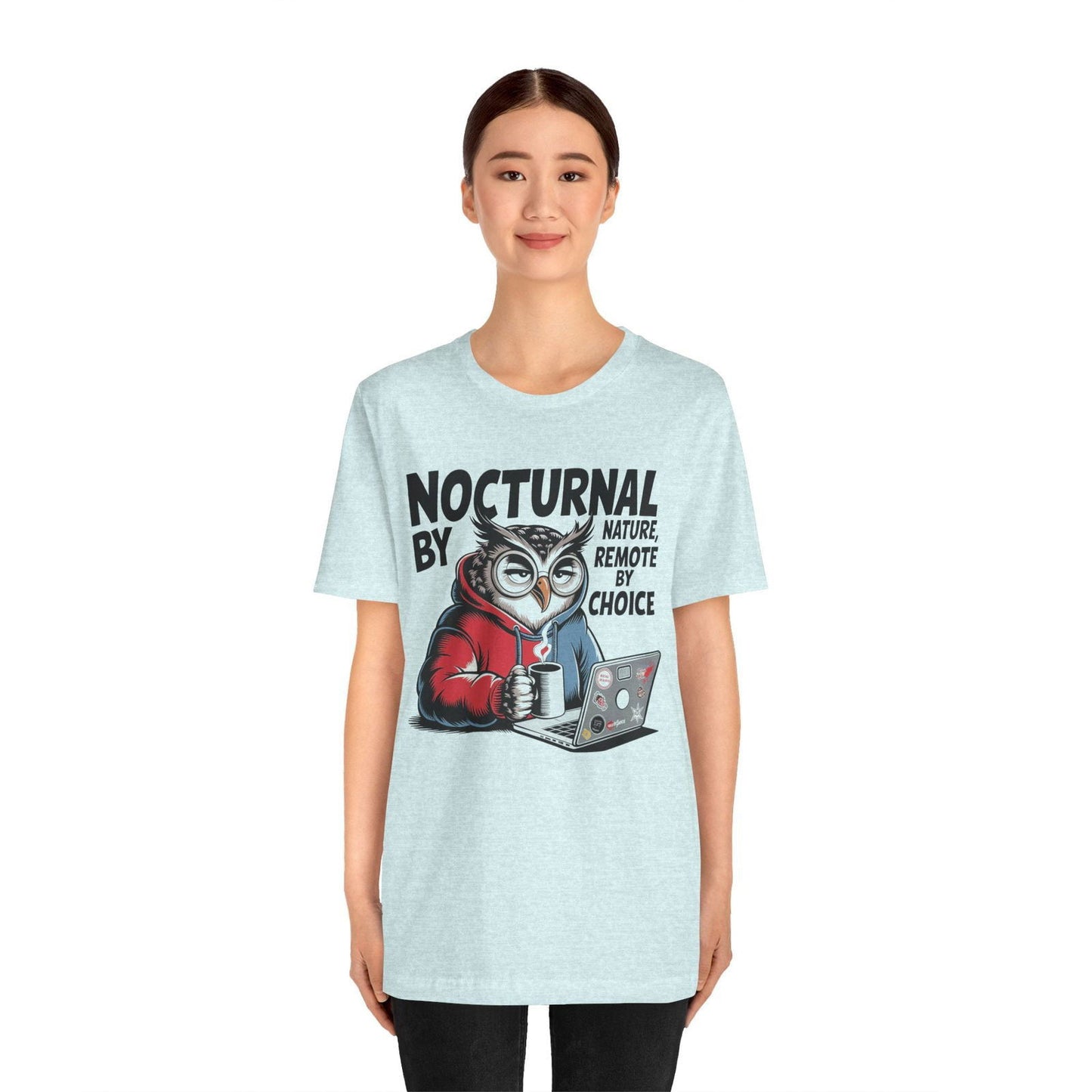 Nocturnal Work From Home T-Shirt - Text Tease