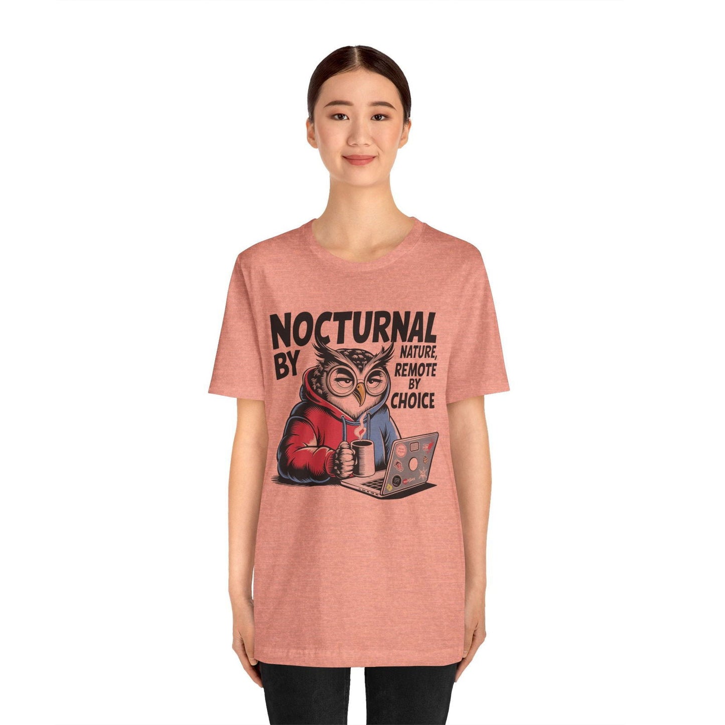 Nocturnal Work From Home T-Shirt - Text Tease