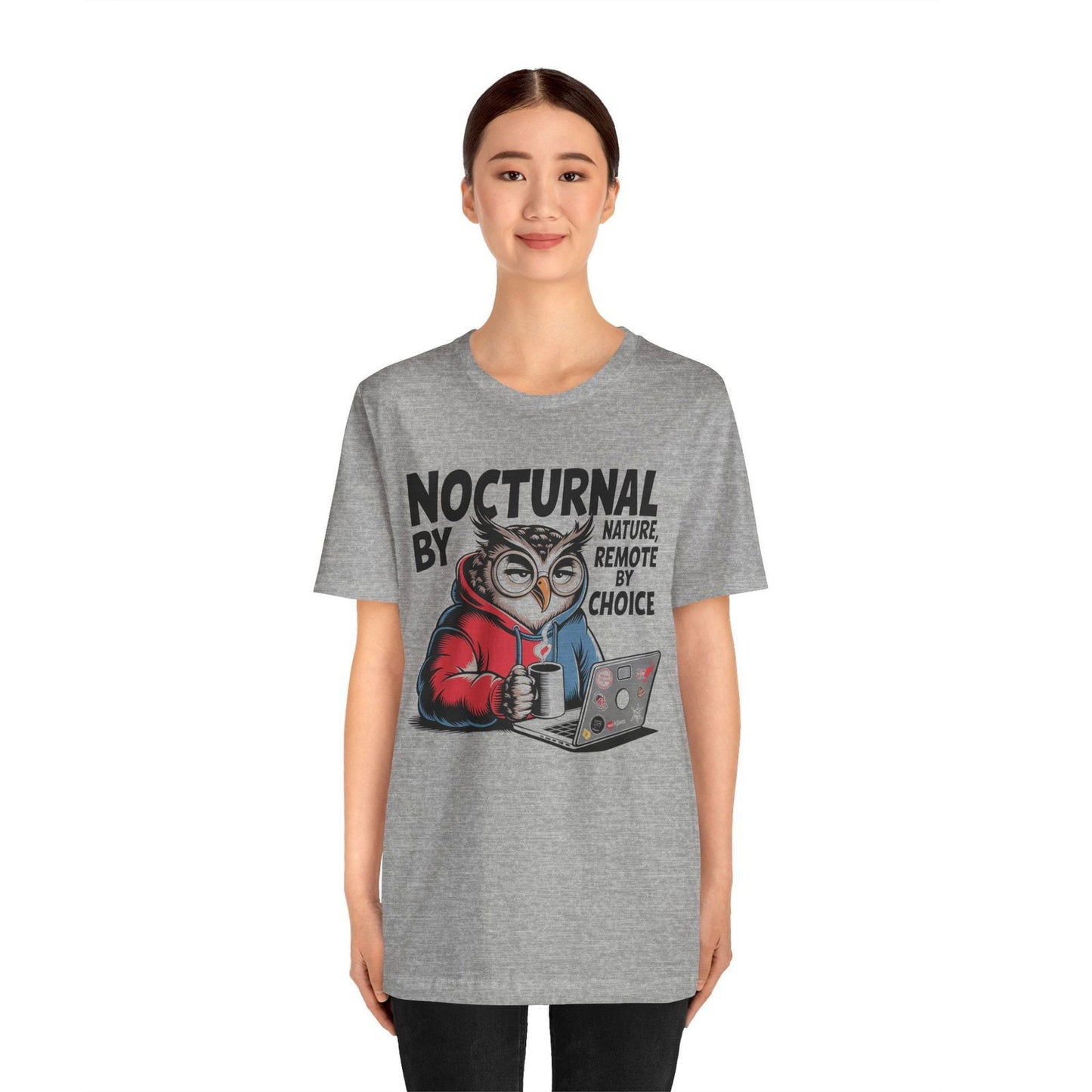 Nocturnal Work From Home T-Shirt - Text Tease