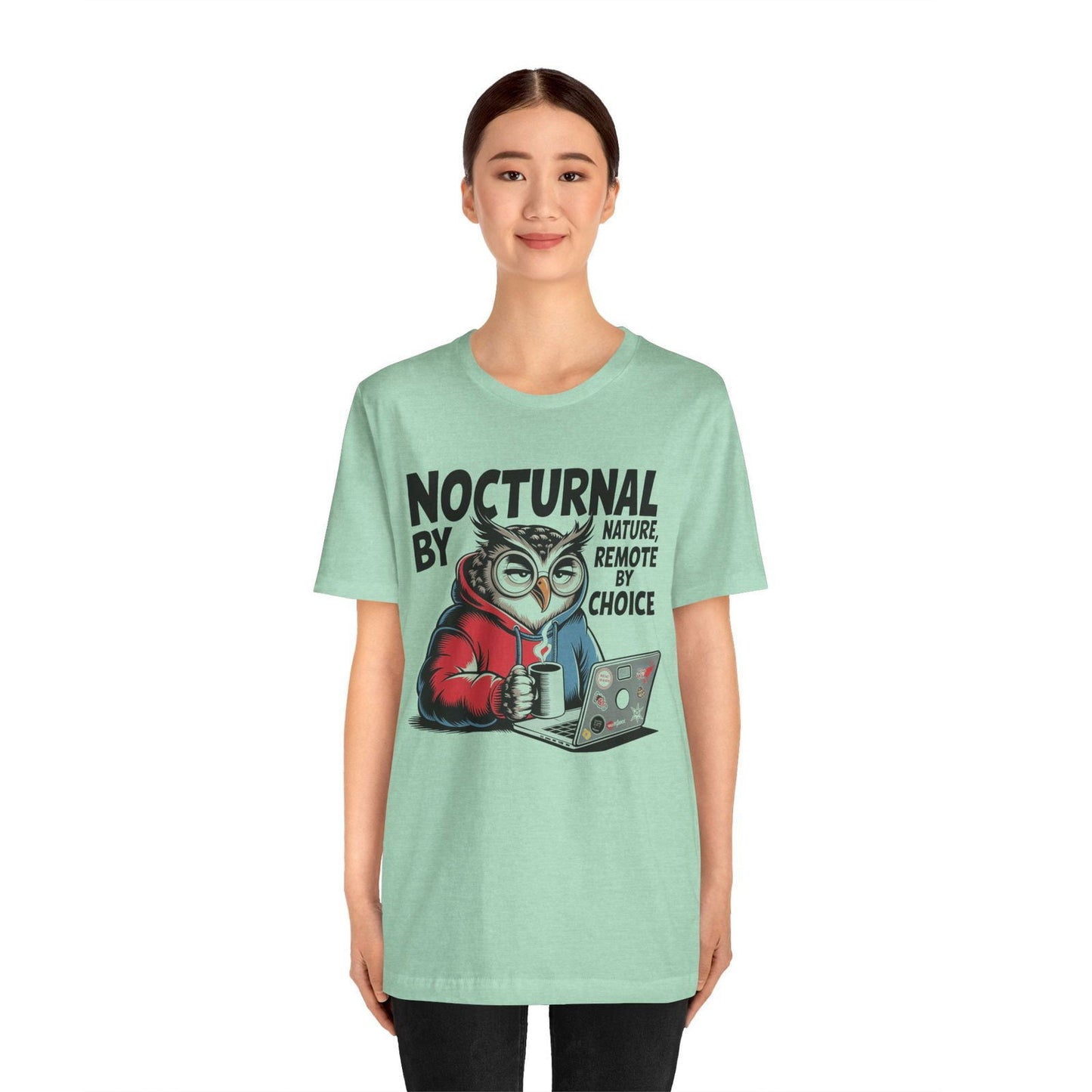 Nocturnal Work From Home T-Shirt - Text Tease