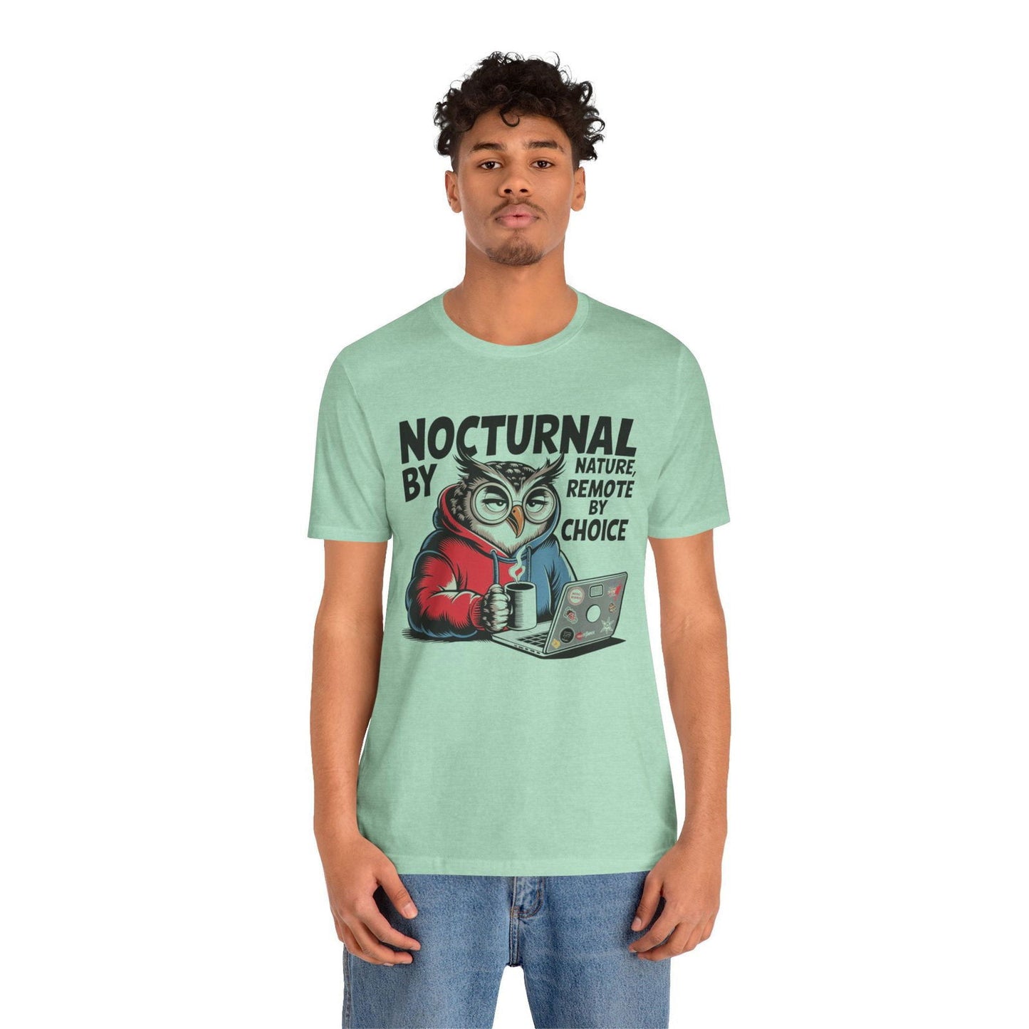 Nocturnal Work From Home T-Shirt - Text Tease