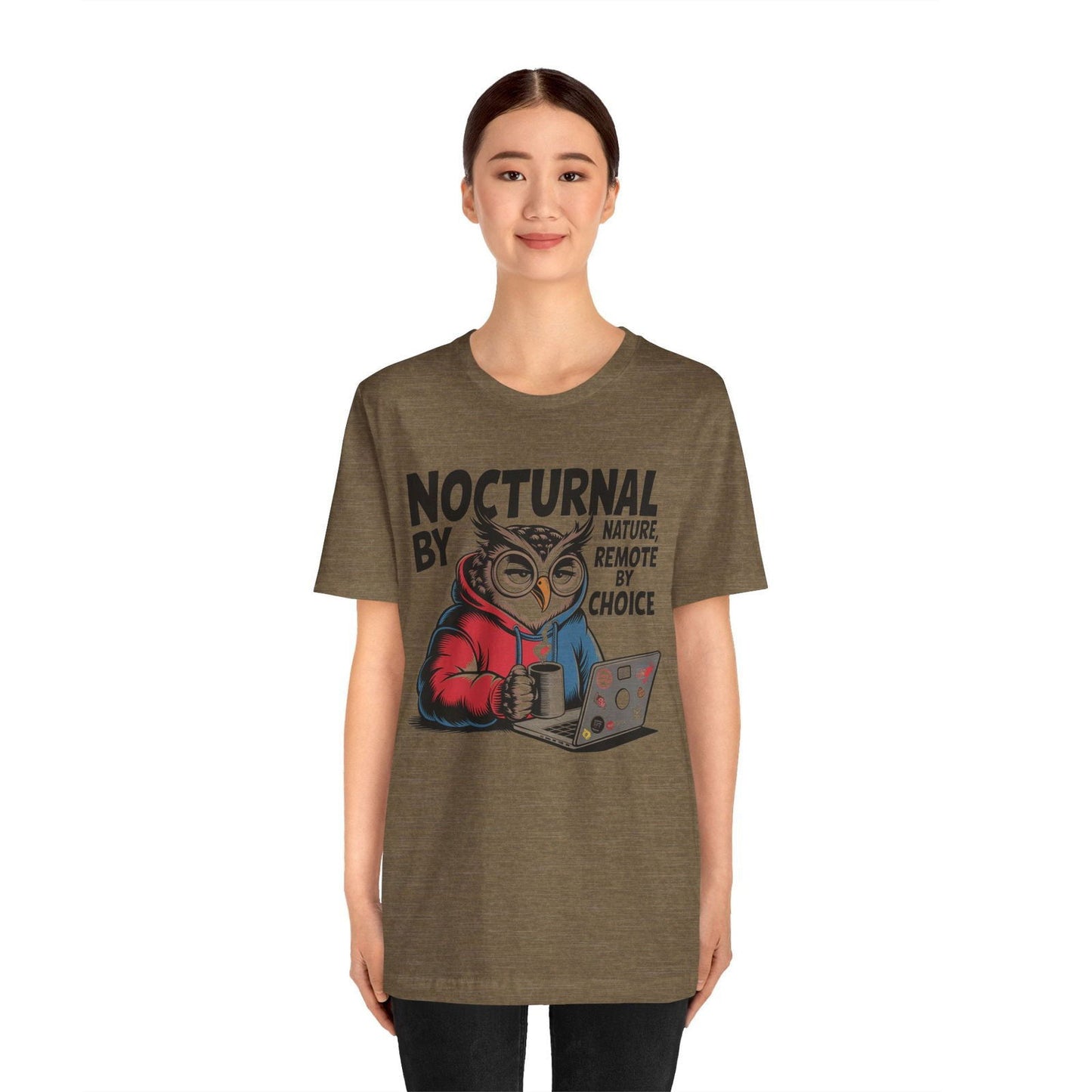 Nocturnal Work From Home T-Shirt - Text Tease