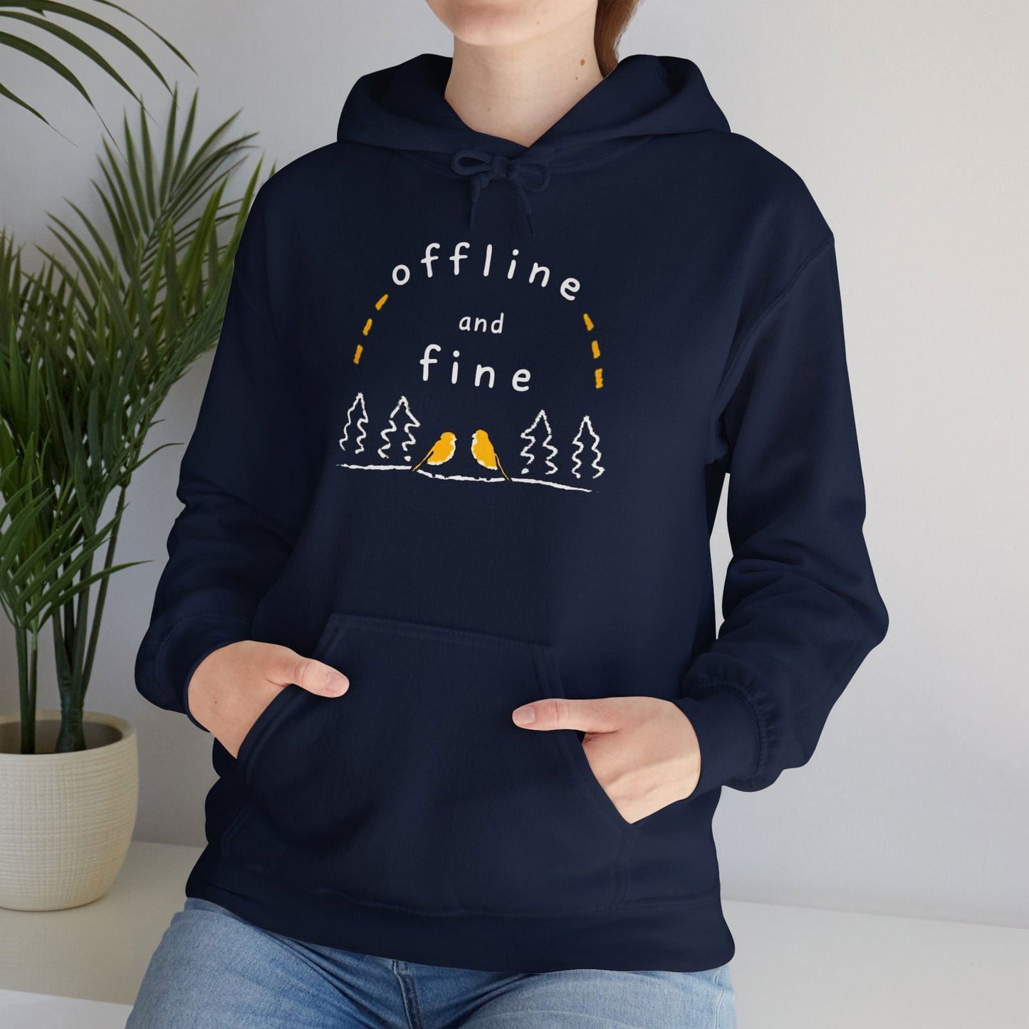 Offline and Fine Digital Detox Hoodie - Text Tease