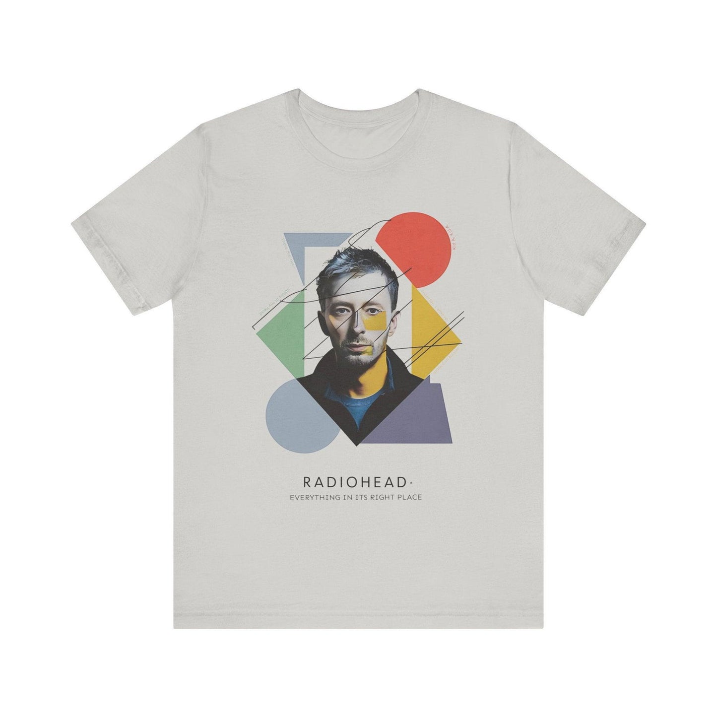 Radiohead Shirt - "Everything in Its Right Place" Thom Yorke - Text Tease