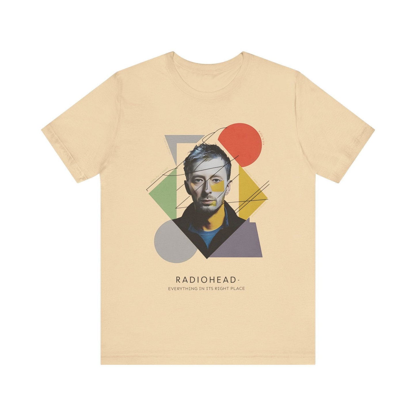Radiohead Shirt - "Everything in Its Right Place" Thom Yorke - Text Tease