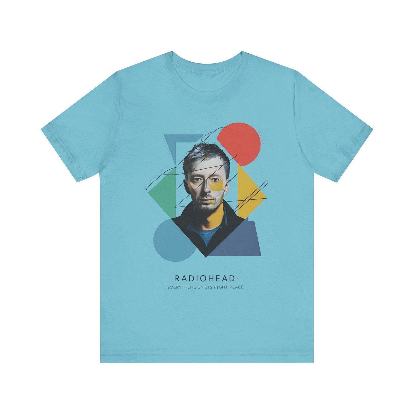 Radiohead Shirt - "Everything in Its Right Place" Thom Yorke - Text Tease